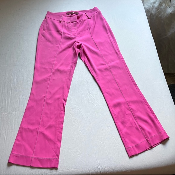 SIES MARJAN pink flare bootcut cropped trousers - Main Image